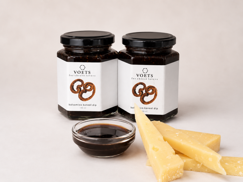 Käsedip balsamico, Honig mit Zimt